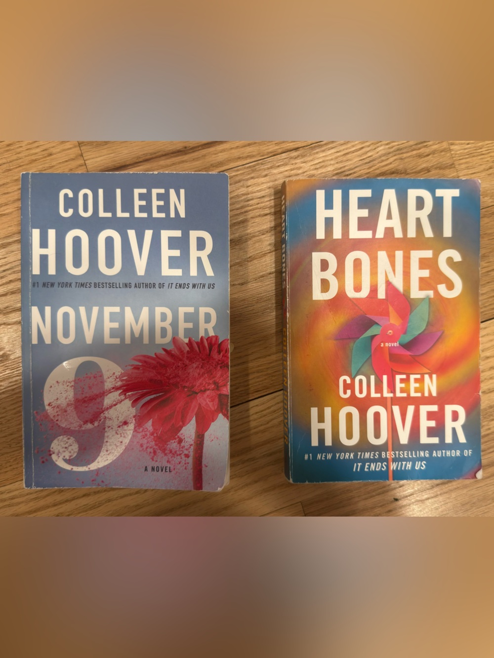 Colleen Hoover Paperback Book Set - November 9 & Heart Bones - summer reads
